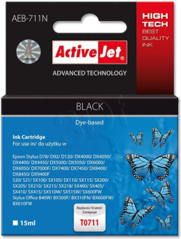 Activejet tusz AEB-711N / T0711 (black)