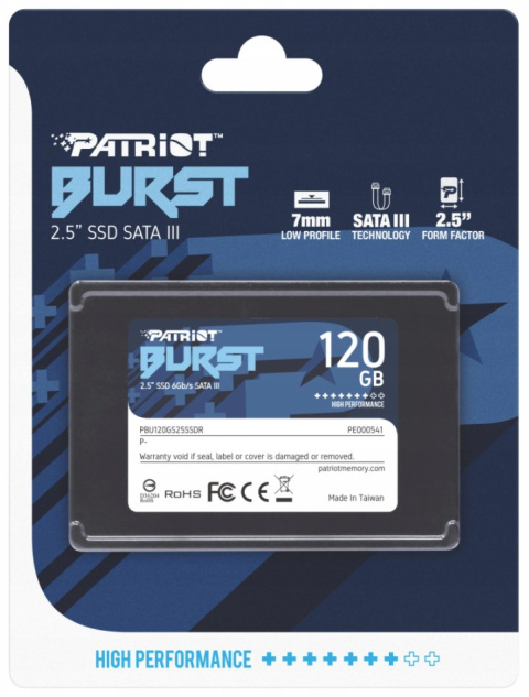 Dysk SSD Patriot Burst 120GB SATA 2.5" PBU120GS25SSDR