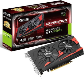 Karta graficzna Asus GeForce GTX 1050 Ti Expedition 4GB GDDR5 (128 Bit) HDMI, DVI-D, DP, BOX (EX-GTX1050TI-O4G)