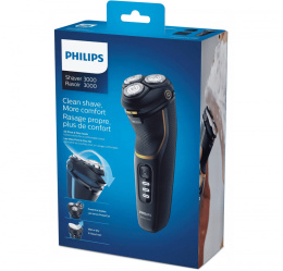 Philips S3333/54 Series 3000 Golarka elektryczna S3000, golenie na sucho i mokro