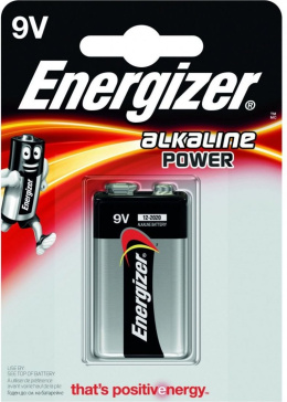 Bateria ENERGIZER Alkaline Power 9V-9B-6LR61