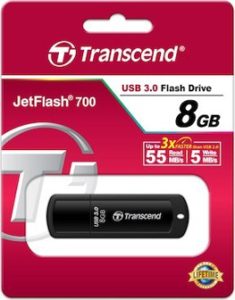 Pendrive Transcend JetFlash 700 8GB USB 3.0 (TS8GJF700)