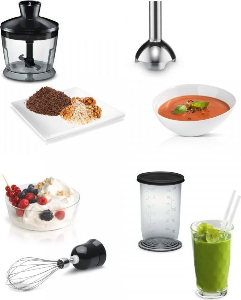 Blender ręczny Bosch CleverMixx 600 W Czarny, Antracyt MSM2650B