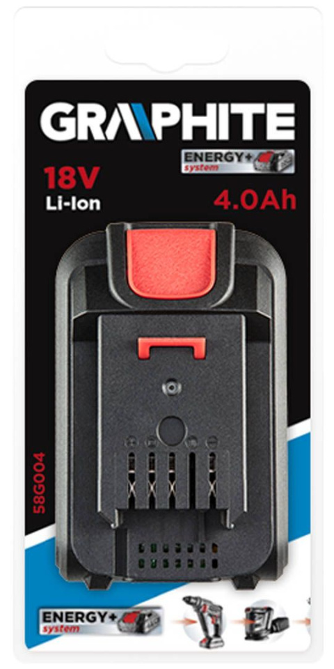 AKUMULATOR ENERGY+ 18V, LI-ION 4.0AH GRAPHITE 58G004