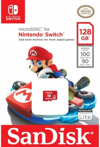 Karta pamięci SanDisk Nintendo Switch microSDXC 128GB 100MB/s