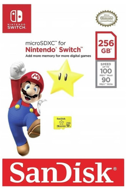 Karta pamięci SanDisk Nintendo Switch microSDXC 256GB 100MB/s