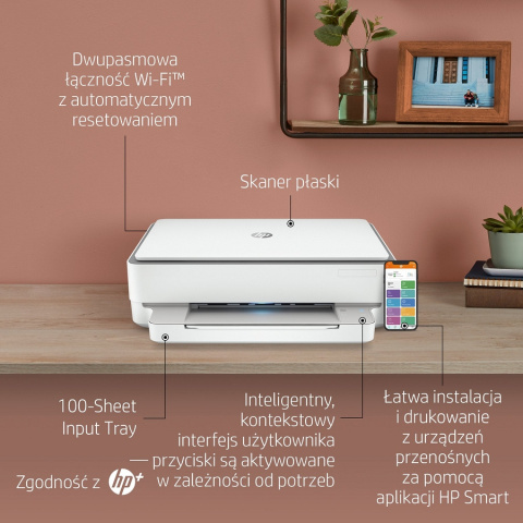 Urządzenie wielofunkcyjne HP Envy 6020e WiFi Bluetooth - drukarka, skaner, kopiarka, duplex