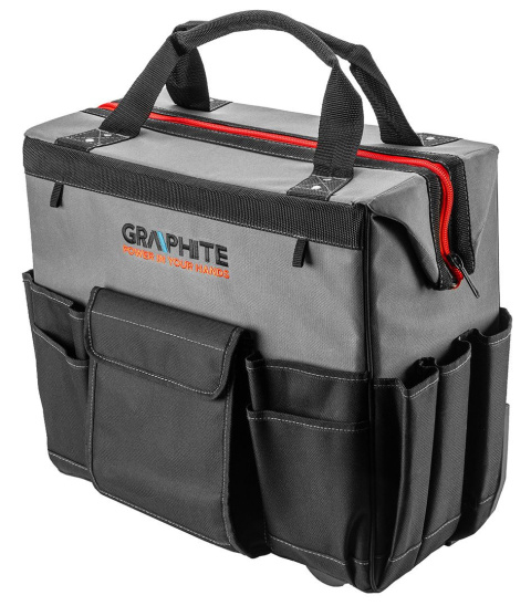 GRAPHITE 58G088 ZESTAW DWÓCH TOREB ENERGY+: DUŻA TORBA NA KÓŁKACH Z RĄCZKĄ + ŚREDNIA TORBA NADSTAWKA