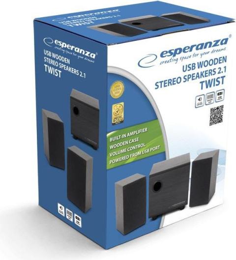 Zestaw głośników Esperanza 2.1 Twist (EP123)