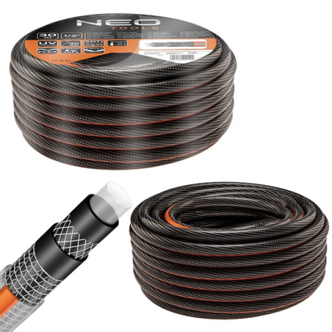 15-841 WĄŻ OGRODOWY OGRODOWY 1/2" X 30 M, 6-WARSTWOWY NEO PROFESSIONAL NEO TOOLS