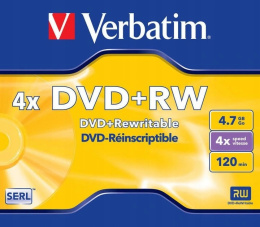Płyta DVD Verbatim DVD+RW 4.7GB (1 sztuka)