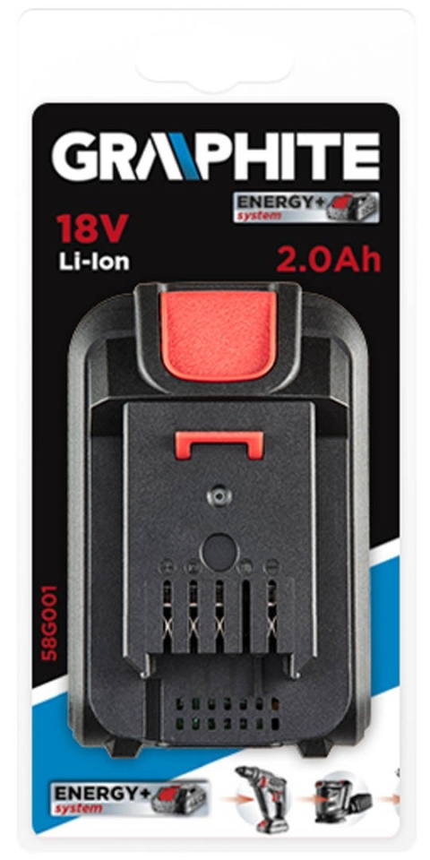 AKUMULATOR ENERGY+ 18V, LI-ION 2.0AH GRAPHITE 58G001