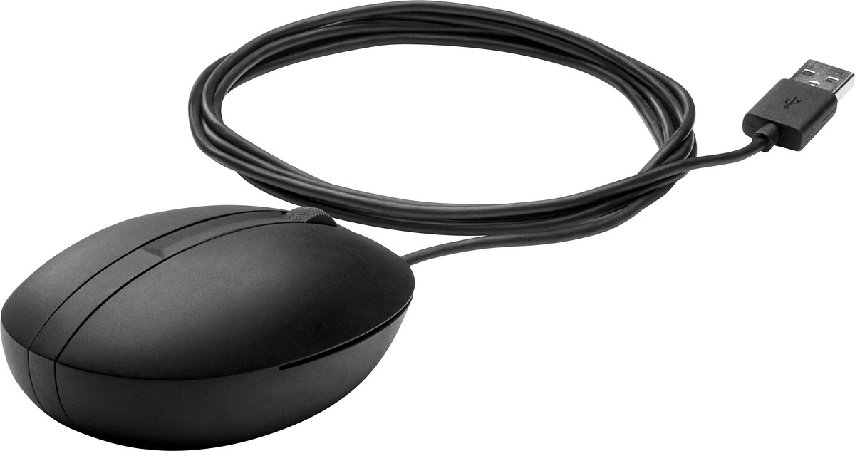 Mysz HP 320M optyczna przewodowa czarna USB 9VA80A6 - foliopak