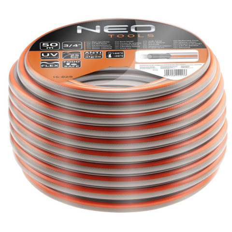 15-825 WĄŻ OGRODOWY 3/4" X 50 M, 4-WARSTWOWY NEO OPTIMA MARKA: NEO TOOLS