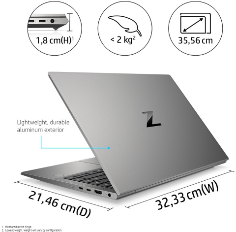 HP ZBook Firefly 14 G8 FullHD IPS Intel Core i7-1165G7 4-rdzenie 64GB DDR4 1TB SSD NVMe Windows 10 Pro