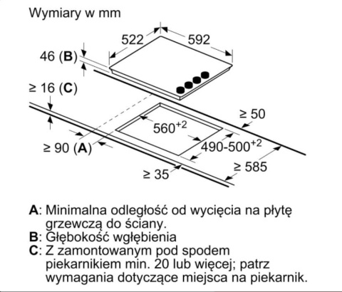 Płyta ceramiczna Elektryczna Bosch PKE645CA2E