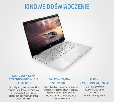 Dotykowy 2w1 HP Pavilion 15 x360 FullHD IPS Intel Pentium Gold 7505 8GB DDR4 512GB SSD NVMe Windows 10