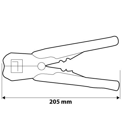 01-500 AUTOMATYCZNY ŚCIĄGACZ IZOLACJI 205 MM, CZOŁOWY NEO TOOLS