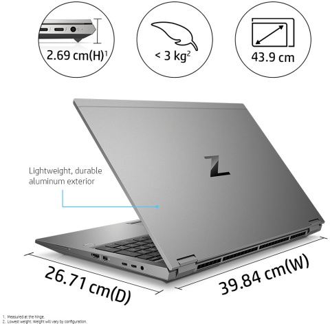 HP ZBook Fury 17 G8 FullHD IPS Intel Core i7-11800H 8-rdzeni 32GB DDR4 512GB SSD NVMe NVIDIA T1200 4GB