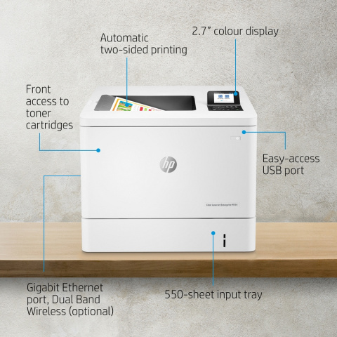 Drukarka HP Color LaserJet Enterprise M554dn +toner