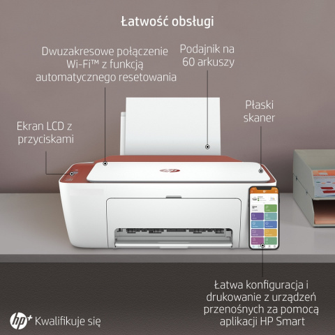 Urządzenie wielofunkcyjne HP DeskJet 2723e WiFi Bluetooth - drukarka, skaner, kopiarka