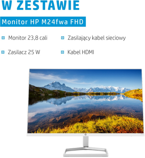 Monitor HP M24fwa 23.8 cali FullHD IPS LED 75Hz HDMI VGA głośniki 34Y22AA