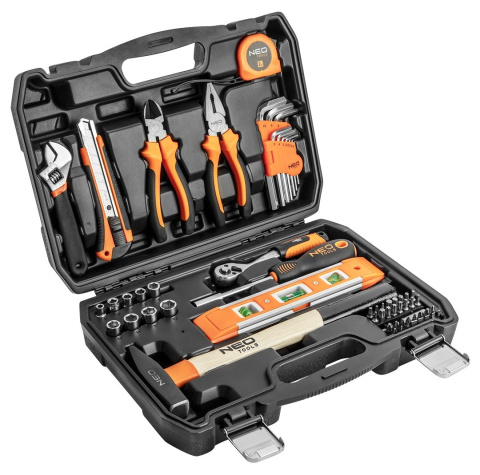 10-200 ZESTAW NARZĘDZI 60 ELEMENTÓW NEO TOOLS