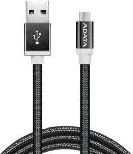 Kabel USB ADATA microUSB 1m Czarny (AMUCAL-100CMK-CBK)