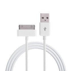 Kabel USB Apple 30-pin Biały (zamiennik)