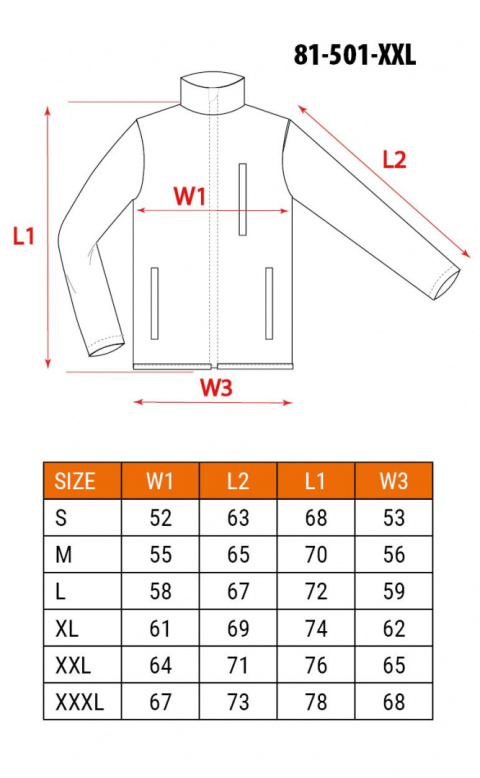 81-501-XXL BLUZA POLAROWA, SZARA, ROZMIAR XXL NEO TOOLS