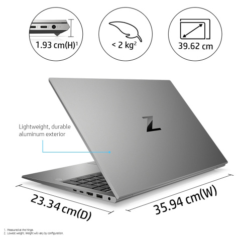 HP ZBook Firefly 15 G8 FullHD IPS Intel Core i7-1165G7 4-rdzenie 32GB DDR4 1TB SSD NVMe