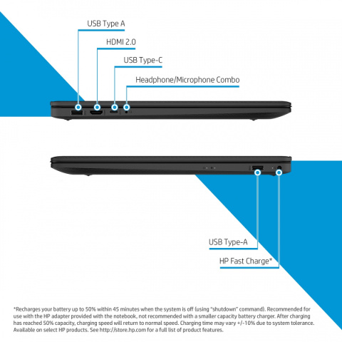 HP 17 FullHD IPS Intel Core i5-1235U 10-rdzeni 8GB DDR4 512GB SSD NVMe NVIDIA GeForce MX550 2GB