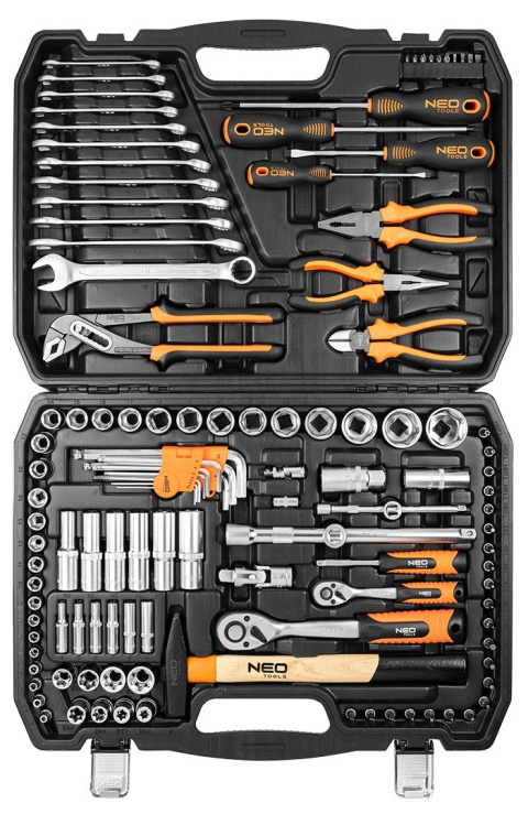 10-196 ZESTAW NARZĘDZI 122 ELEMENTY NEO TOOLS