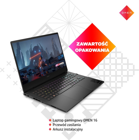 HP OMEN 16 QHD IPS 165Hz Intel Core i9-12900H 14-rdzeni 16GB DDR5 512GB SSD NVMe NVIDIA GeForce RTX 3070 Ti 8GB Windows 11