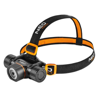 99-029 LATARKA CZOŁOWA AKUMULATOROWO/BATERYJNA USB 2000LM CREE XHP50.2 LED NEO TOOLS