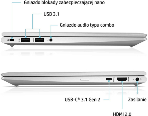 HP ProBook 635 Aero G8 13 FullHD AMD Ryzen 5 5600U 6-rdzeni 8GB DDR4 256GB SSD NVMe Windows 10 Pro