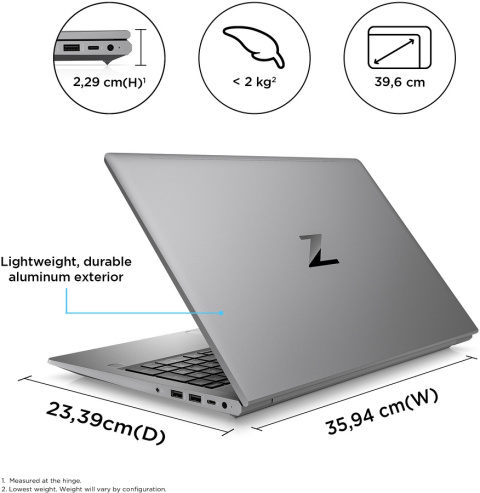 HP ZBook Power G9 15.6 FullHD IPS Intel Core i7-12700H 14-rdzeni 16GB DDR5 512GB SSD NVMe NVIDIA T600 4GB Windows 11 Pro