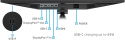 Monitor HP E27u G4 QHD USB-C IPS 27 cali 2560x1440 HDMI DisplayPort USB Type-C pivot VESA 189T3AA