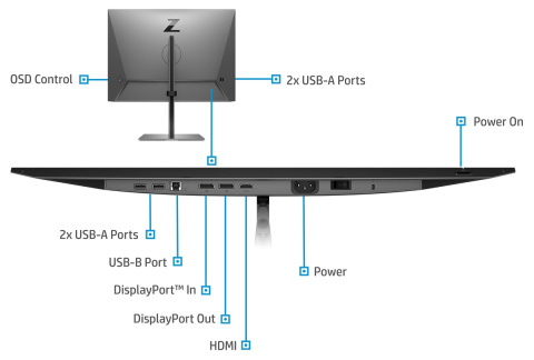 Monitor HP Z24n G3 WUXGA 24 cali IPS 1920x1200 HDMI DisplayPort pivot 1C4Z5AA