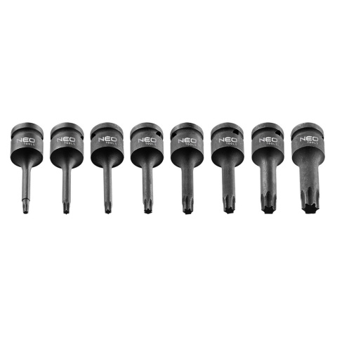 08-712 KLUCZE UDAROWE TORX 1/2", ZESTAW 8 SZT. NEO TOOLS