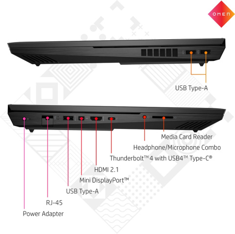 HP OMEN 17 QHD IPS 165Hz Intel Core i7-12700H 14-rdzeni 16GB DDR5 1TB SSD NVMe NVIDIA GeForce RTX 3060 6GB Windows 11