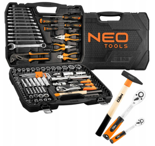 10-196 ZESTAW NARZĘDZI 122 ELEMENTY NEO TOOLS