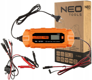 11-893 PROSTOWNIK AUTOMATYCZNY 10A/160W, 3-200AH, DO AKUMULATORÓW KWASOWYCH / AGM / GEL NEO TOOLS