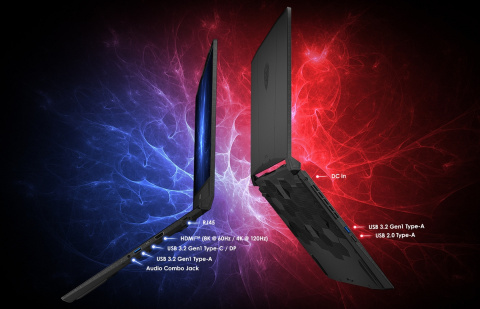 MSI Katana 15 FullHD IPS 144Hz Intel Core i7-12650H 10-rdzeni 16GB DDR5 1TB SSD NVMe NVIDIA GeForce RTX 4070 8GB