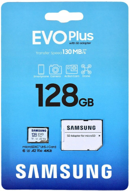Karta MicroSD Samsung Evo Plus SDXC 128GB 130MB/s (MB-MC128KA/EU)