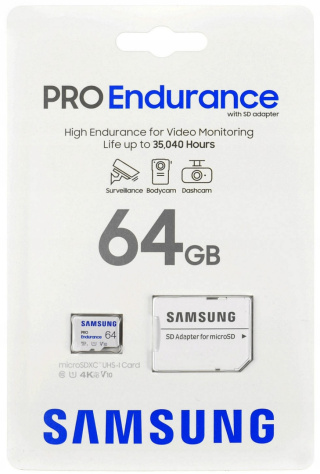 Karta MicroSD Samsung Pro Endurance SDXC 64GB 100MB/s (MB-MJ64KA/EU)