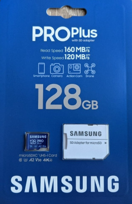 Karta MicroSD Samsung Pro Plus SDXC 128GB 160MB/s (MB-MD128KA/EU)