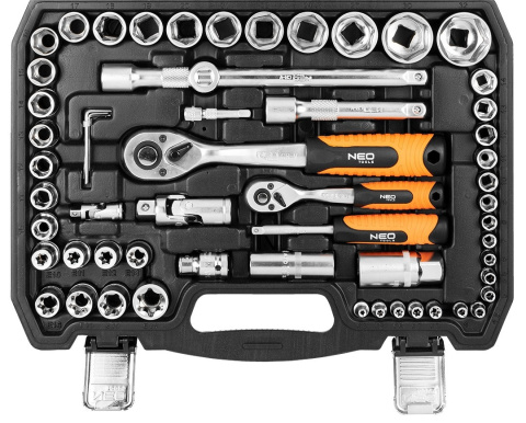 10-212 ZESTAW KLUCZY 108 ELEMENTÓW 1/2, 1/4 NEO TOOLS