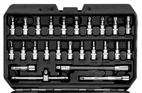 10-006 KLUCZE NASADOWE 1/4", ZESTAW 53 SZT. NEO