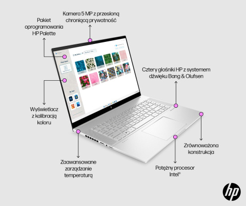 HP ENVY 16 WQXGA IPS 120Hz Intel Core i7-12700H 14-rdzeni 32GB DDR5 512GB SSD NVMe NVIDIA GeForce RTX 3060 6GB